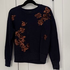 J.Crew Navy Sequin Sweatshirt